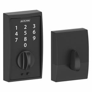 SCHLAGE BE375 CEN 622 Electronic Lock, Entry, Touch Screen Keypad, Cylindrical Mounting, Zinc Alloy | CT9ZJG 457F66