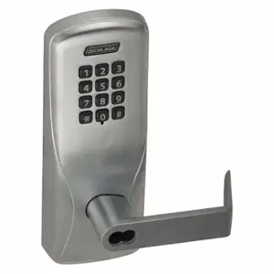 SCHLAGE CO100CY70 KP RHO 626 BD Electronic Lock, Satin Chrome, Keypad | CU2AGA 28XW05