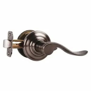 SCHLAGE F10 ACC 620 AND Door Lever Lockset, Grade 2, Accent/Andover, Antique Nickel, Not Keyed | CT9XMV 457H09