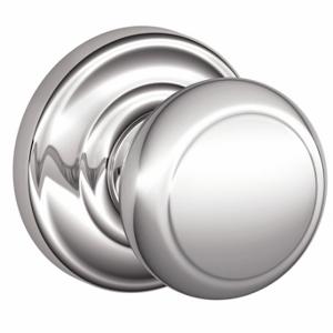 SCHLAGE F10 AND 625 AND Knob Lockset, 2, Andover/Rose, Chrome, Not Keyed | CT9ZNA 49ZC96