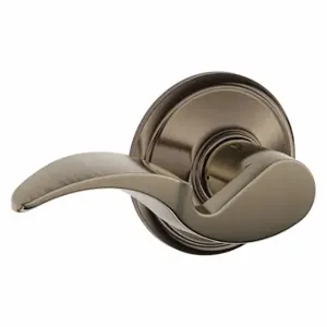 SCHLAGE F10 AVA 620 Door Lever Lockset, Grade 2, Avalon, Antique Nickel, Not Keyed | CT9XTM 457H17