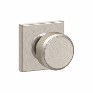 SCHLAGE F10 BWE 619 COL Door Lever Lockset, Grade 2, Broadway/Collins, Satin Nickel, Not Keyed | CT9XYZ 457H28