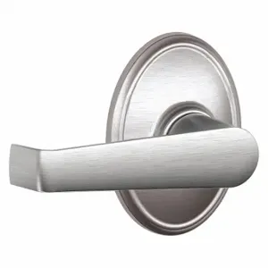 SCHLAGE F10 ELA 626 WKF Door Lever Lockset, Grade 2, Elan/Wakefield, Satin Chrome, Not Keyed | CT9YCH 457H37