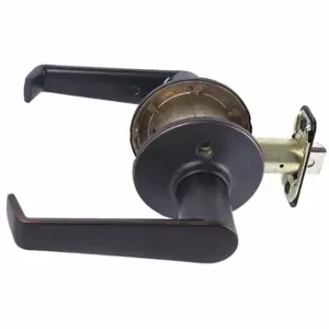 SCHLAGE F10 ELA 716 Door Lever Lockset, Grade 2, Elan, Antique Bronze, Not Keyed | CT9YBP 457H38