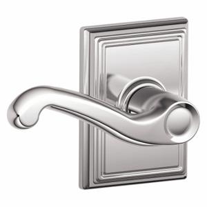 SCHLAGE F10 FLA 625 ADD Door Lever Lockset, Grade 2, Flair/Addison, Bright Chrome, Not Keyed | CT9YEG 49ZJ24