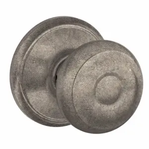 SCHLAGE F10 GEO 621 Knob Lockset, 2, Georgian, Antique Nickel, Not Keyed | CT9ZPA 49ZD26