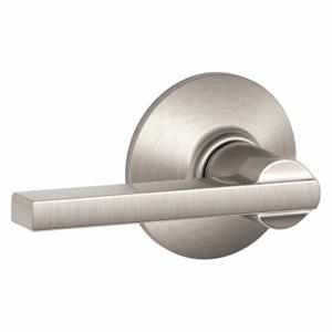 SCHLAGE F10 LAT 619 Door Lever Lockset, Grade 2, Latitude, Satin Nickel | CT9YJL 45EJ02