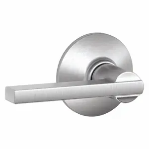 SCHLAGE F10 LAT 626 Door Lever Lockset, Grade 2, Latitude, Satin Chrome | CT9YJJ 45EJ05