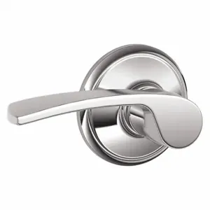 SCHLAGE F10 MER 625 Door Lever Lockset, Grade 2, Merano, Bright Chrome, Not Keyed | CT9YML 49ZJ41