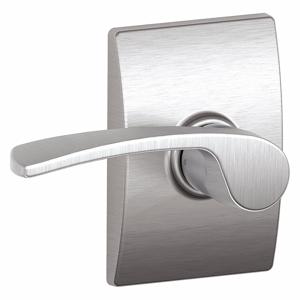 SCHLAGE F10 MER 626 CEN Door Lever Lockset, Grade 2, Merano/Century, Satin Chrome, Not Keyed | CT9ZEM 49ZJ43