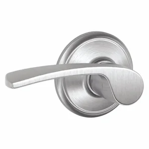 SCHLAGE F10 MER 626 Door Lever Lockset, Grade 2, Merano, Satin Chrome | CT9YMV 45EJ08