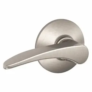 SCHLAGE F10 MNH 619 Door Lever Lockset, Grade 2, Manhattan, Satin Nickel | CT9YLL 45EJ10