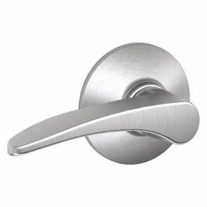 SCHLAGE F10 MNH 626 Door Lever Lockset, Grade 2, Manhattan, Satin Chrome | CT9YLH 45EJ11