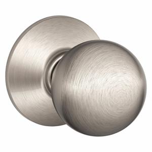 SCHLAGE F10 ORB 619 Knob Lock, 2, Orbit, Satin Nickel | CU2AER 45EJ13