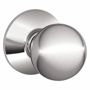 SCHLAGE F10 ORB 625 Knob Lock, 2, Orbit, Bright Chrome | CU2AEP 45EJ14