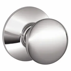 SCHLAGE F10 PLY 625 Knob Lock, 2, Plymouth, Bright Chrome | CU2AFN 45EJ20