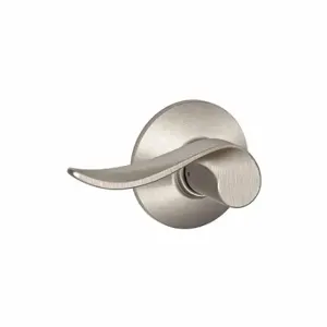 SCHLAGE F10 SAC 619 Door Lever Lockset, Grade 2, Sacramento, Satin Nickel, Not Keyed | CT9YPV 49ZJ55