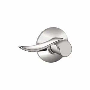 SCHLAGE F10 SAC 625 Door Lever Lockset, Grade 2, Sacramento, Bright Chrome, Not Keyed | CT9YPR 49ZJ56