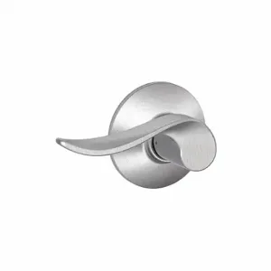 SCHLAGE F10 SAC 626 Door Lever Lockset, Grade 2, Sacramento, Satin Chrome, Not Keyed | CT9YPU 49ZJ57