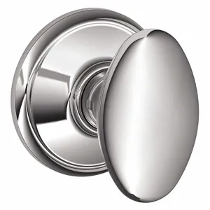 SCHLAGE F10 SIE 625 Knob Lock, 2, Siena, Bright Chrome | CU2AFG 45EJ24