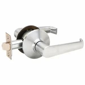 SCHLAGE F10F ELA 626 Door Lever Lockset, Grade 2, Elan, Satin Chrome | CT9ZGJ 45EJ27