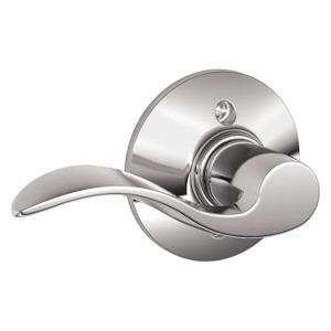 SCHLAGE F170 ACC 625 LH Door Lever Lockset, Grade 2, Accent, Bright Chrome, Not Keyed | CT9XKQ 49ZK62