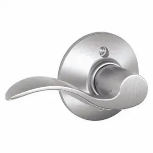 SCHLAGE F170 ACC 626 RH Door Lever Lockset, Grade 2, Accent, Satin Chrome, Not Keyed | CT9XLJ 49ZK69