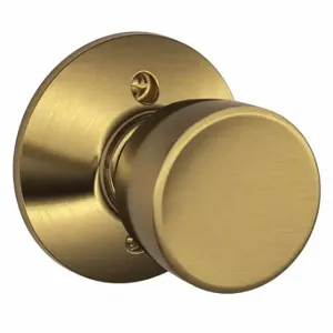 SCHLAGE F170 BEL 609 Knob Lockset, 2, Bell, Antique Brass, Not Keyed | CT9ZNQ 49ZE18