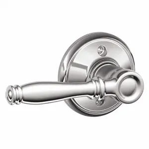 SCHLAGE F170 BIR 625 Door Lever Lockset, Grade 2, Birmingham, Bright Chrome, Not Keyed | CT9XVZ 49ZL06