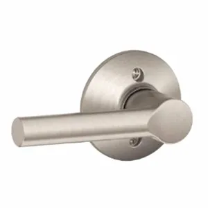 SCHLAGE F170 BRW 619 Door Lever Lockset, Grade 2, Broadway, Satin Nickel, Not Keyed | CT9ZDP 49ZL15