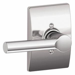 SCHLAGE F170 BRW 625 CEN Door Lever Lockset, Grade 2, Broadway/Century, Bright Chrome, Not Keyed | CT9XYQ 49ZL20