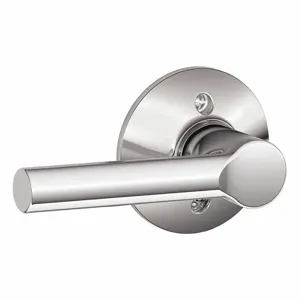 SCHLAGE F170 BRW 625 Door Lever Lockset, Grade 2, Broadway, Bright Chrome, Not Keyed | CT9ZEX 49ZL19