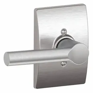 SCHLAGE F170 BRW 626 CEN Door Lever Lockset, Grade 2, Broadway/Century, Satin Chrome, Not Keyed | CT9XYU 49ZL23