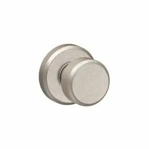 SCHLAGE F170 BWE 619 GSN Knob Lockset, 2, Bowery/Greyson, Satin Nickel, Not Keyed | CT9ZNW 49ZL28