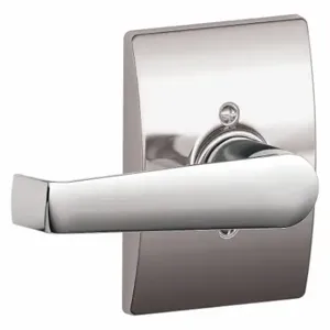 SCHLAGE F170 ELA 625 CEN Door Lever Lockset, Grade 2, Elan/Century, Bright Chrome, Not Keyed | CT9YCC 49ZM31