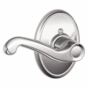 SCHLAGE F170 FLA 625 WKF RH Door Lever Lockset, Grade 2, Flair/Wakefield, Bright Chrome, Not Keyed | CT9YHC 49ZM85