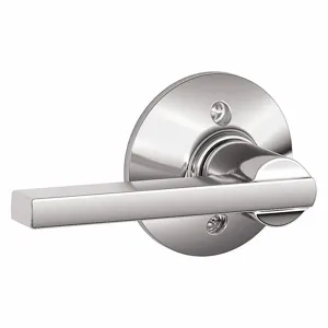 SCHLAGE F170 LAT 625 Door Lever Lockset, Grade 2, Latitude, Bright Chrome, Not Keyed | CT9ZDR 49ZN08