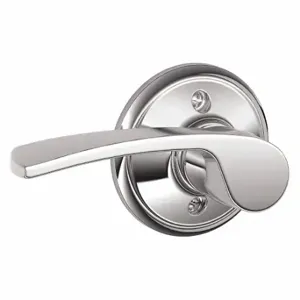 SCHLAGE F170 MER 625 RH Door Lever Lockset, Grade 2, Merano, Bright Chrome, Not Keyed | CT9YMN 49ZN23