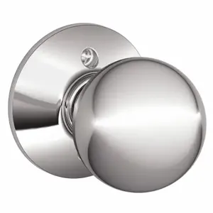 SCHLAGE F170 ORB 625 Knob Lockset, 2, Orbit, Chrome, Not Keyed | CT9ZUL 49ZE62