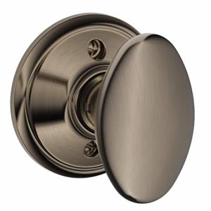 SCHLAGE F170 SIE 620 Knob Lockset, 2, Siena, Antique Pewter, Not Keyed | CT9ZXA 49ZE97