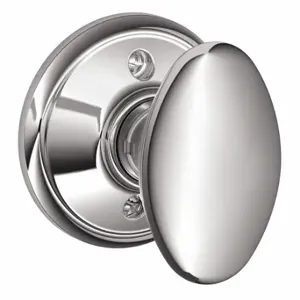 SCHLAGE F170 SIE 625 Knob Lockset, 2, Siena, Chrome, Not Keyed | CT9ZXF 49ZF04