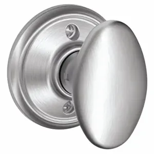 SCHLAGE F170 SIE 626 Knob Lockset, 2, Siena, Satin Chrome, Not Keyed | CT9ZXL 49ZF07