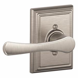 SCHLAGE F170 VLA 619 ADD Door Lever Lockset, Grade 2, Avila/Addison, Satin Nickel, Not Keyed | CT9XVR 49ZN99