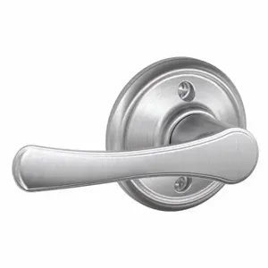 SCHLAGE F170 VLA 626 Door Lever Lockset, Grade 2, Avila, Satin Chrome, Not Keyed | CT9XVB 49ZP03