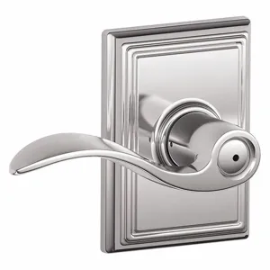 SCHLAGE F40 ACC 625 ADD Door Lever Lockset, Grade 2, Accent/Addison, Bright Chrome, Different | CT9ZCK 457H92