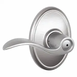 SCHLAGE F40 ACC 626 WKF Door Lever Lockset, Grade 2, Accent/Wakefield, Satin Chrome, Different | CT9XTB 457H99