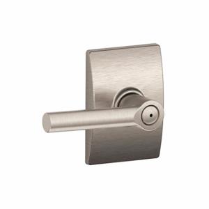 SCHLAGE F40 BRW 619 CEN Door Lever Lockset, Grade 2, Broadway/Century, Satin Nickel, Different | CT9XYW 457J25