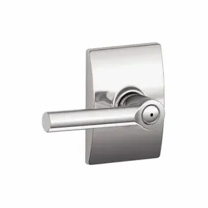 SCHLAGE F40 BRW 625 CEN Door Lever Lockset, Grade 2, Broadway/Century, Bright Chrome, Different | CT9XYN 457J28