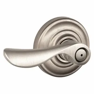 SCHLAGE F40 CHP 619 AND Door Lever Lockset, Grade 2, Champagne/Andover, Satin Nickel, Different | CT9YAE 457J40