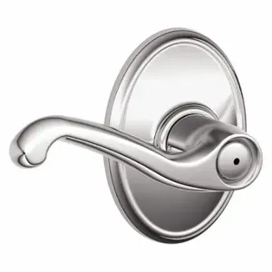 SCHLAGE F40 FLA 625 WKF Door Lever Lockset, Grade 2, Flair/Wakefield, Bright Chrome, Different | CT9YGY 457J97